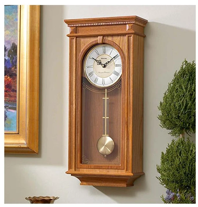 Alt view image 2 of 3 - Bulova Clocks C4419 Bulova Clocks, Manorcourt Chiming Indoor Decorative Pendulum Clock