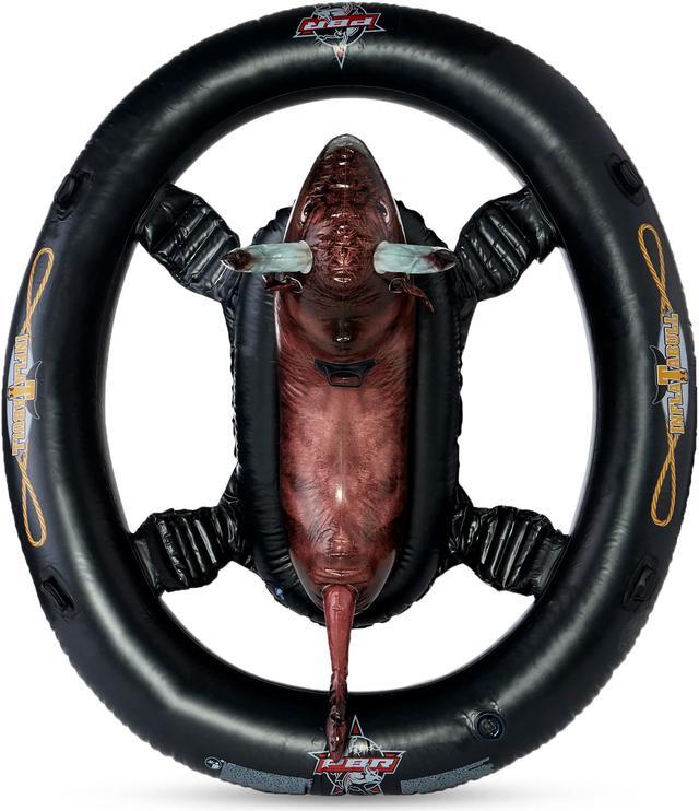 Alt view image 8 of 11 - Intex PBR Inflatabull Bull-Riding Giant Inflatable Swimming Pool Lake Fun Float