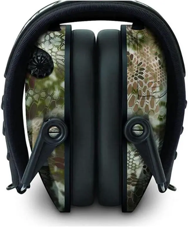 Alt view image 2 of 4 - Walker's Razor Slim Shooter Electronic Folding Hearing Protection Earmuff, Camo