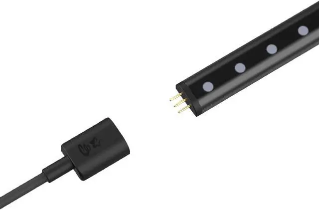 Alt view image 3 of 18 - Twinkly Line 5 Ft Adhesive Magnetic 16 Million Color LED Light Strip Kit