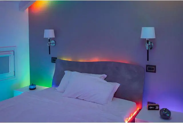 Alt view image 7 of 18 - Twinkly Line 5 Ft Adhesive Magnetic 16 Million Color LED Light Strip Kit