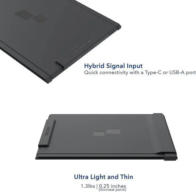 Alt view image 8 of 20 - Mobile Pixels DUEX Plus 13.3" 16:9 FHD Portable Laptop LCD Monitor, Deep Gray