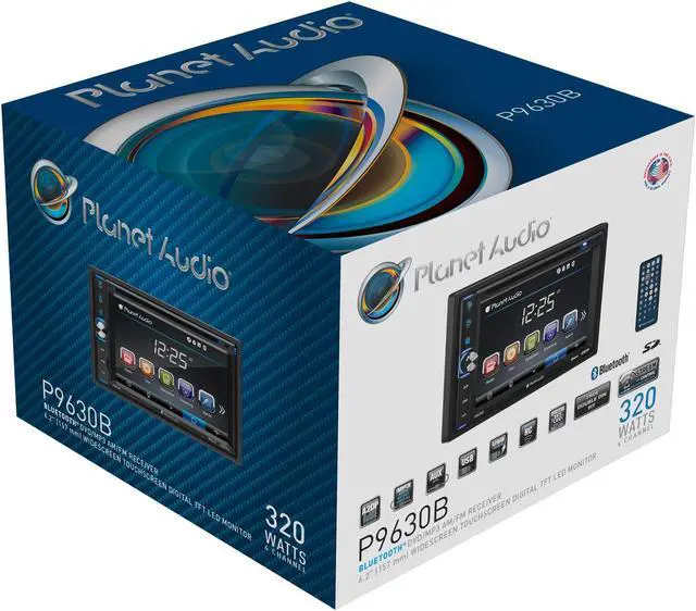 Alt view image 7 of 12 - Planet Audio Double DIN 6.2" Touchscreen Bluetooth In Dash Vehicle DVD Player