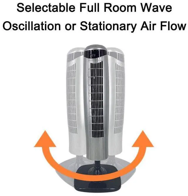 Alt view image 4 of 10 - Optimus F-7414 35 Inch 3 Speed Pedestal Tower Fan with Remote Control and LED