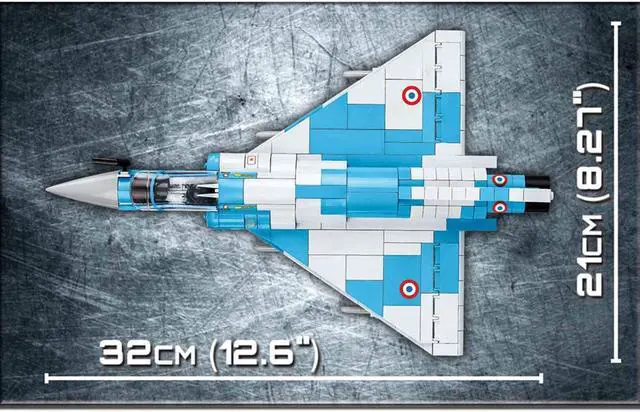 Alt view image 3 of 14 - COBI 5801 Historical Collection Set Brick Model Mirage 2000-5 Plane Building Kit
