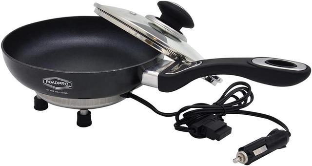 12-Volt Portable Frying Pan with Non-Stick Surface