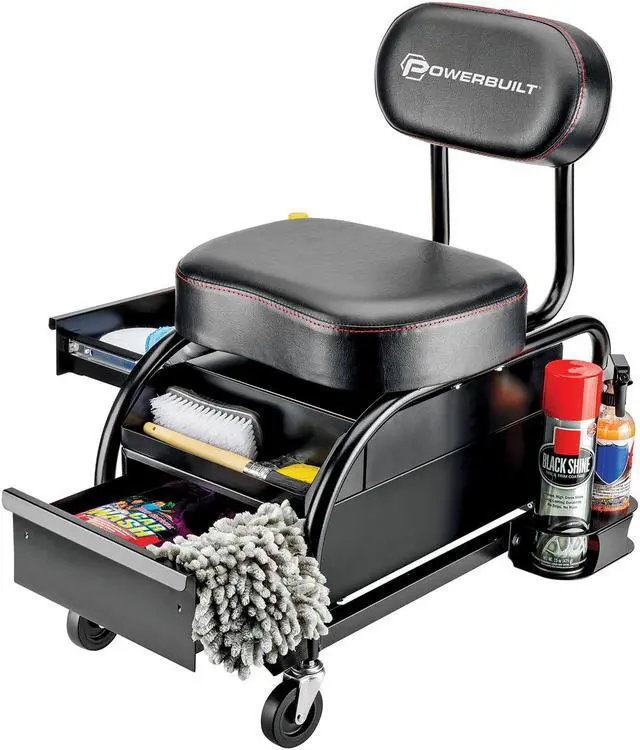 Alt view image 3 of 15 - Powerbuilt Professional Detailer Roller Seat - 240299