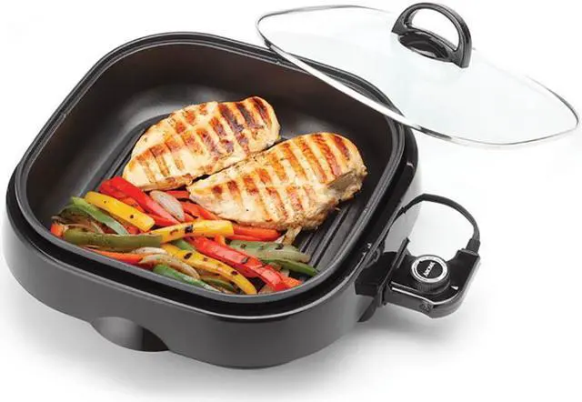Alt view image 10 of 14 - aroma housewares asp218b 3in1 grillet indoor grill 4quart black