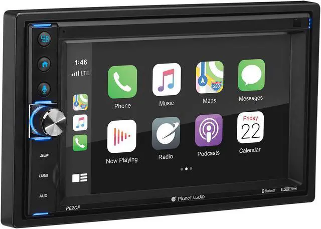 Main image of Planet Audio P62CP Double DIN Bluetooth Touchscreen Car Audio Multimedia Player
