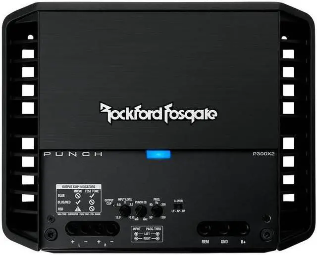 Alt view image 3 of 4 - New Rockford Fosgate P300X2 300W 2 Channel Car Amplifier AB Power Audio Amp