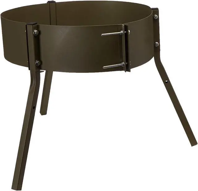 Alt view image 2 of 7 - Boss Buck BB-1.3 DIY 55 Gallon Barrel Tripod Deer Feeder 20 Inch Leg Stand Band