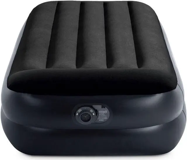 Alt view image 13 of 16 - Intex Dura-Beam Series Pillow Rest Raised Twin Airbed with Internal Pump