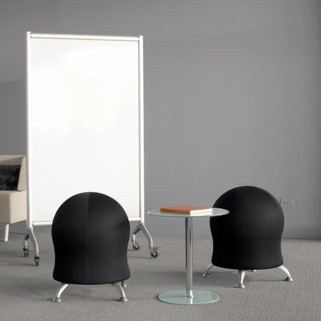 Alt view image 5 of 13 - Safco Zenergy Ball Chair 22 1/2" Diameter x 23" High Gray/Black 4750GR
