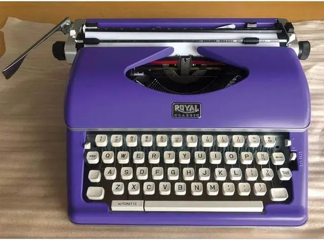 Alt view image 11 of 20 - Royal 79119Q Classic Manual Typewriter, Purple