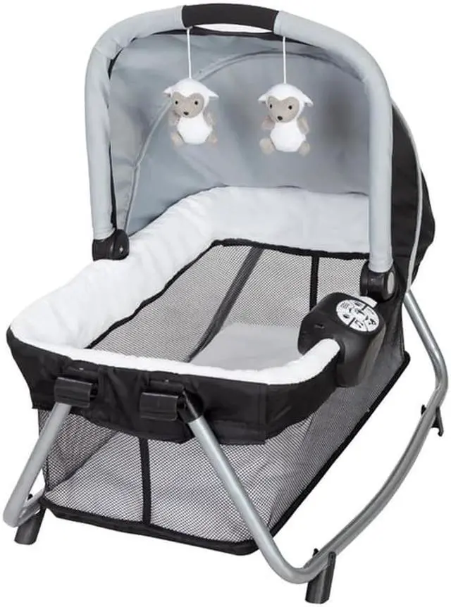 Alt view image 3 of 8 - Baby Trend Retreat Portable Nursery Center w/ Bassinet & Changing Table, Purple