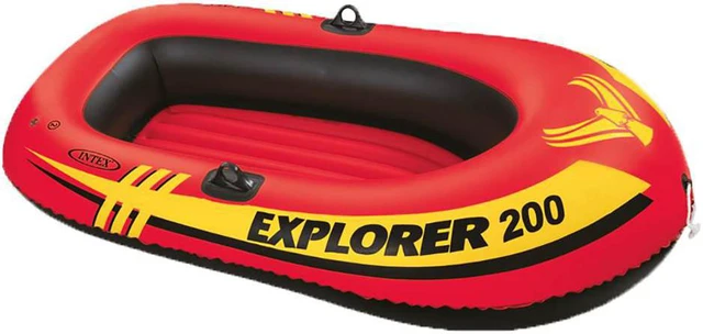 Alt view image 5 of 10 - Wet Products Explorer 200 Inflatable Boat Set with Oars and Pump
