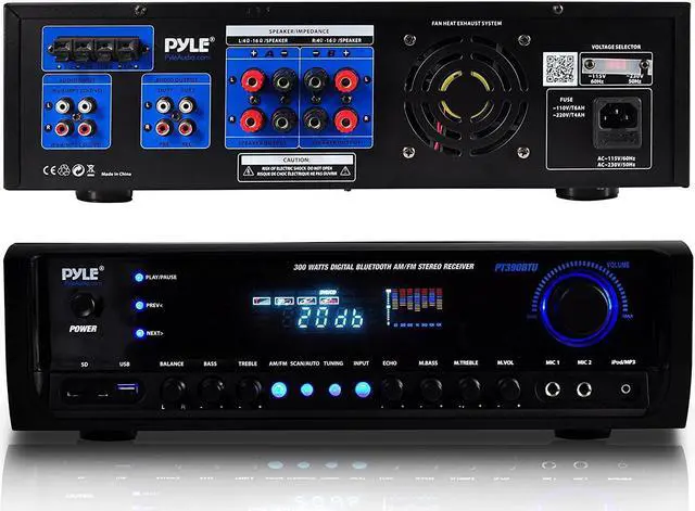Alt view image 2 of 8 - Pyle PT390BTU Digital Home Theater Bluetooth 4 Channel Radio Aux Stereo Receiver