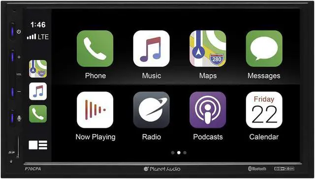Alt view image 2 of 5 - Planet Audio Double DIN Bluetooth Touchscreen Multimedia Player w/ Backup Camera