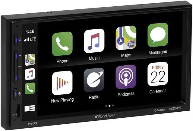 Alt view image 3 of 5 - Planet Audio Double DIN Bluetooth Touchscreen Multimedia Player w/ Backup Camera