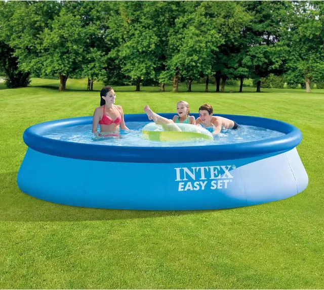 Alt view image 13 of 19 - Intex 28141EH 13ft x 33" Easy Set Inflatable Swimming Pool w/530 GPH Filter Pump