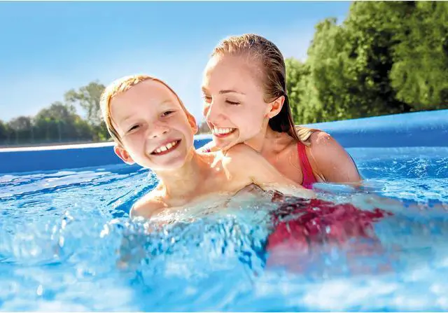 Alt view image 15 of 19 - Intex 28141EH 13ft x 33" Easy Set Inflatable Swimming Pool w/530 GPH Filter Pump