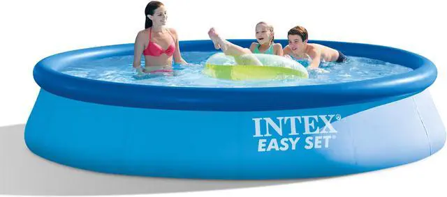 Alt view image 12 of 19 - Intex 28141EH 13ft x 33" Easy Set Inflatable Swimming Pool w/530 GPH Filter Pump