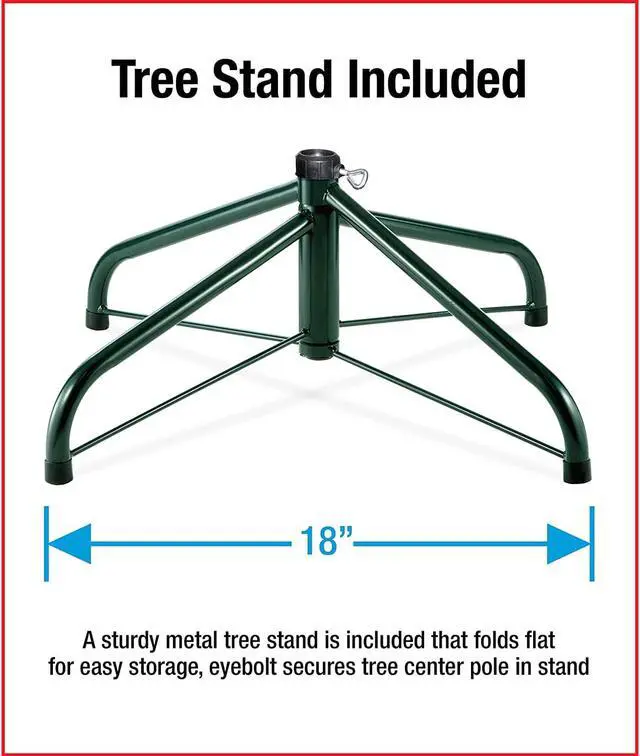 Alt view image 5 of 8 - National Tree Company KW750070 7' Kingswood Fir Pencil Tree - 29" x 29" x 84" - Green Tree, Green Tree Stand