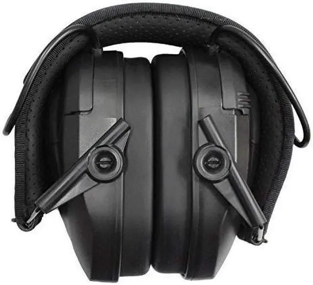 Alt view image 16 of 17 - Walker's Razor Slim Shooter Black Electronic Folding Hearing Protection Earmuffs