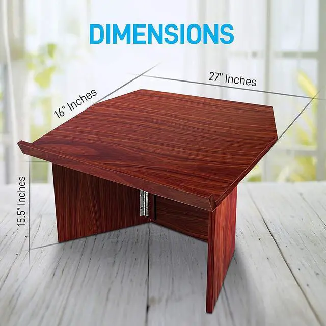 Alt view image 7 of 12 - Pyle Home(R) PLCTND41 Portable Tabletop Lectern Podium