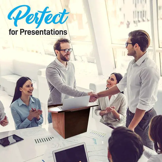 Alt view image 9 of 12 - Pyle Home(R) PLCTND41 Portable Tabletop Lectern Podium