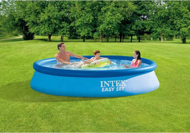 Alt view image 4 of 11 - Intex 28131EH 12ft x 30in Easy Set Up Inflatable Swimming Pool with Filter Pump