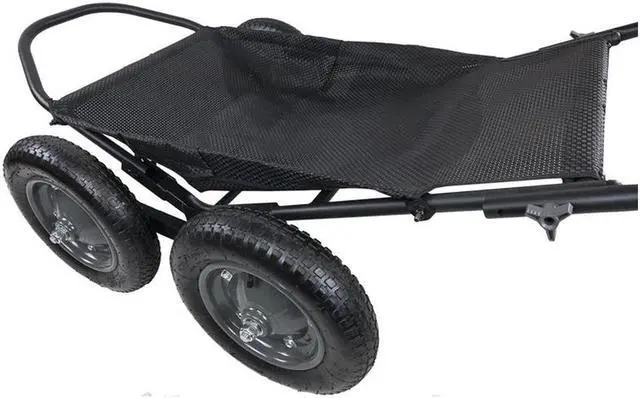 Alt view image 3 of 15 - Hawk Crawler 500 Lb. Capacity Foldable Multi Use Deer Game Recovery Cart, Black