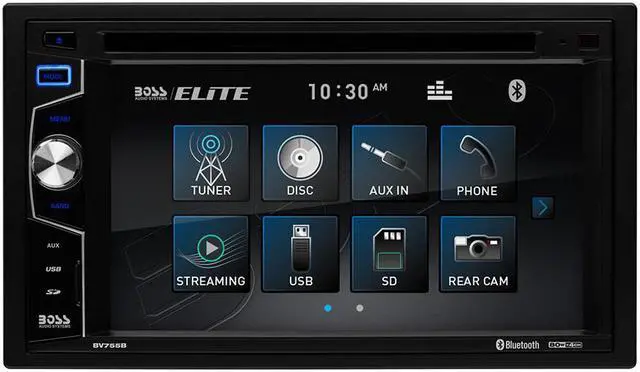 Alt view image 9 of 18 - Boss BV755B 6.2" Bluetooth Double-Din In-Dash Car CD/DVD Receiver