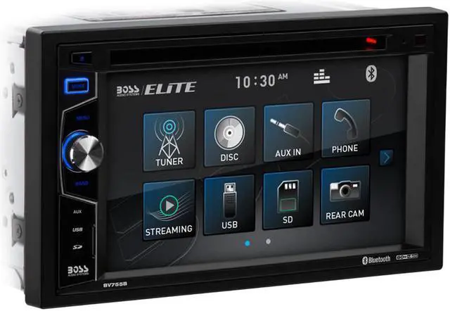 Alt view image 10 of 18 - Boss BV755B 6.2" Bluetooth Double-Din In-Dash Car CD/DVD Receiver