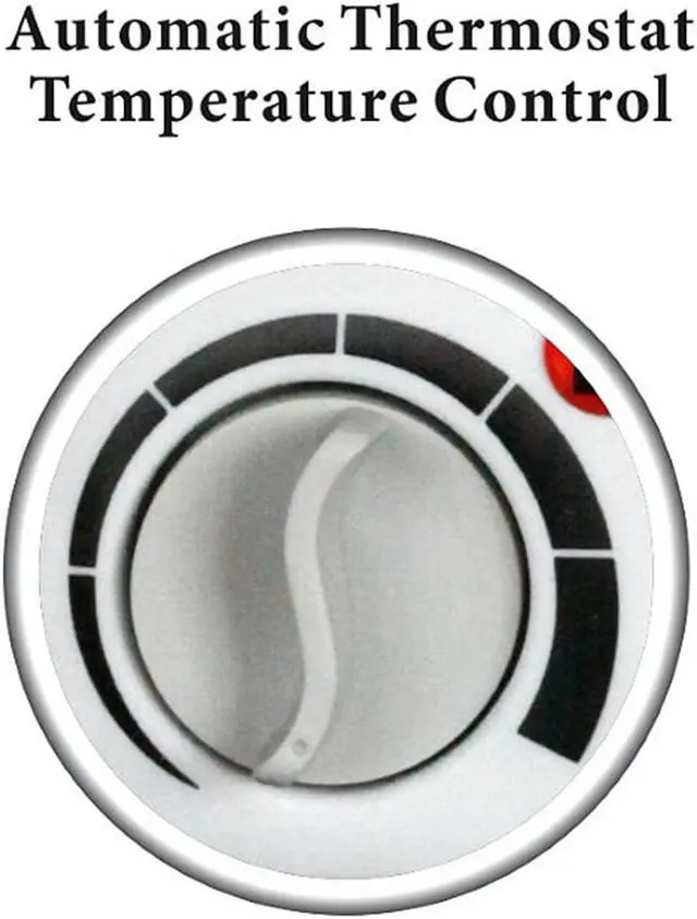 Alt view image 8 of 15 - Optimus Heater Fan Portable with Thermostat - White - H1322