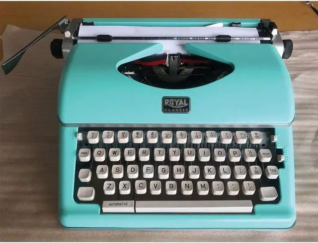 Alt view image 15 of 16 - Royal 79101t Classic Manual Typewriter (Mint Green)
