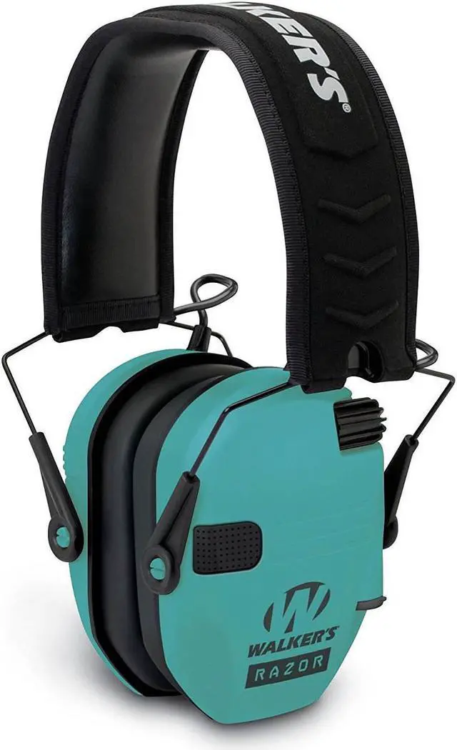 Alt view image 14 of 20 - Walkers Razor Series Slim Lo Profile Ear Muffs Hearing Protection - Light Teal