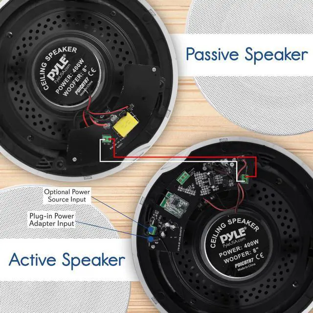 Alt view image 9 of 9 - PYLE PDICBT67 DUAL 6.5IN BT CEILING/WALL SPEAKER KIT