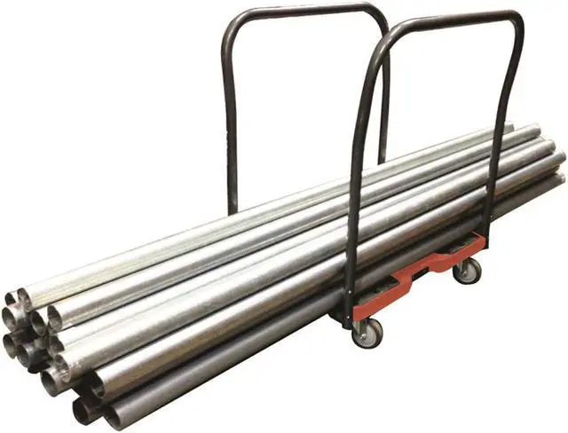 Alt view image 15 of 16 - Snap-Loc 1200 Lb Professional E-Track Panel Cart Dolly Red, Safely Moves More In Less Time With Easy Rolling Casters, Removeable Panel Bars, Optional E-Strap Safety Attachment! SL1200PC4TR