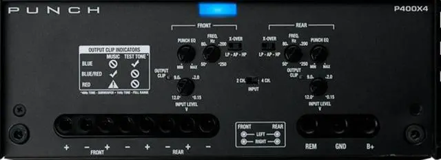 Alt view image 15 of 20 - Rockford Fosgate Punch P400X4 400 Watt RMS 4 Channel Car Amplifier