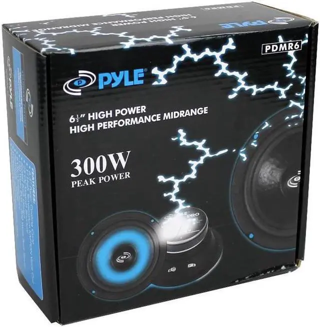 Alt view image 6 of 9 - Pyle PDMR6 6.5" 300W 8 Ohm Car Mid Bass MidRange Woofer Audio Speaker, Black