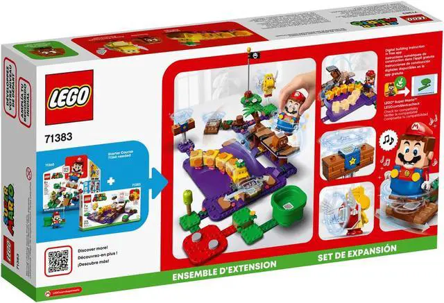 Alt view image 3 of 12 - LEGO 71383 Super Mario Wigglers Poison Swamp 374 Piece Block Expansion Set