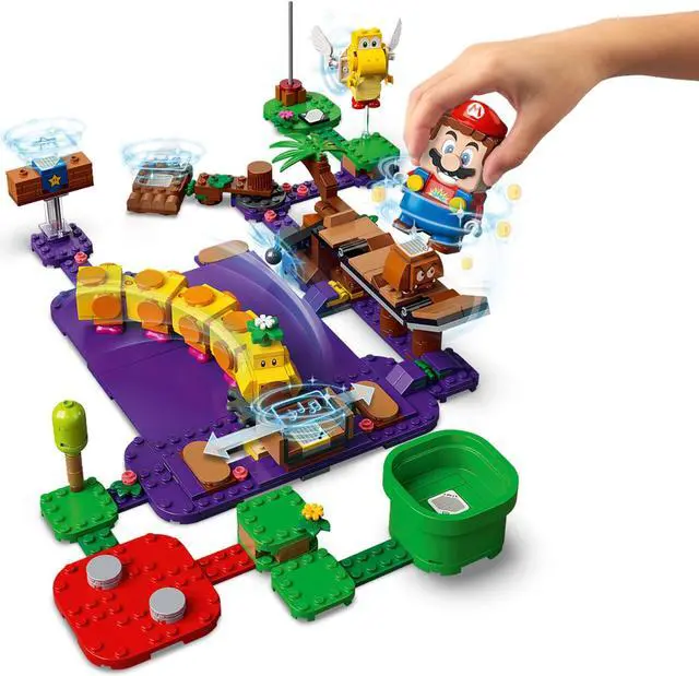 Alt view image 6 of 12 - LEGO 71383 Super Mario Wigglers Poison Swamp 374 Piece Block Expansion Set