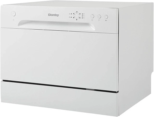 Main image of Danby DDW621WDB 6 Place Setting Countertop Dishwasher in White