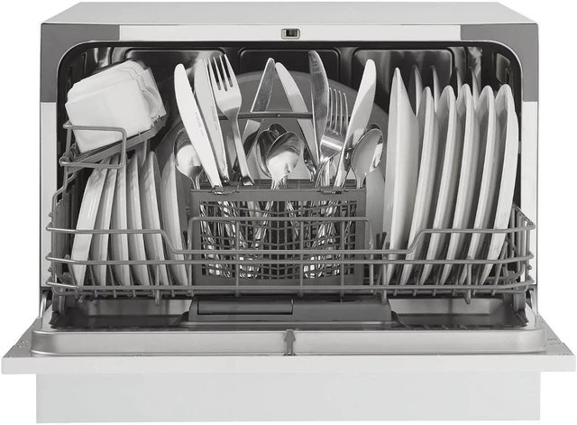 Alt view image 2 of 13 - Danby DDW621WDB 6 Place Setting Countertop Dishwasher in White