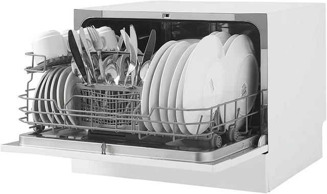 Alt view image 3 of 13 - Danby DDW621WDB 6 Place Setting Countertop Dishwasher in White
