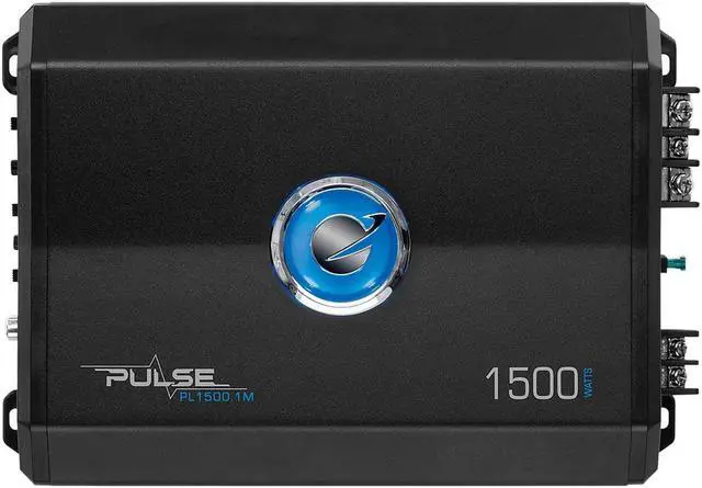 Alt view image 2 of 9 - Planet Audio Pulse 1500W Monoblock Class AB MOSFET Amplifier w/ Remote PL1500.1M