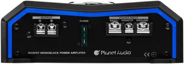 Alt view image 4 of 9 - Planet Audio Pulse 1500W Monoblock Class AB MOSFET Amplifier w/ Remote PL1500.1M