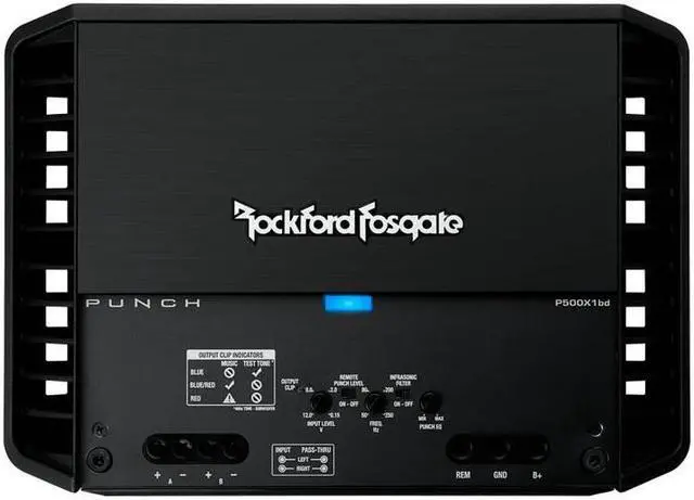 Alt view image 3 of 9 - Rockford Fosgate P500X1BD 500W Car Mono BD Audio Amplifier Power Amp Stereo
