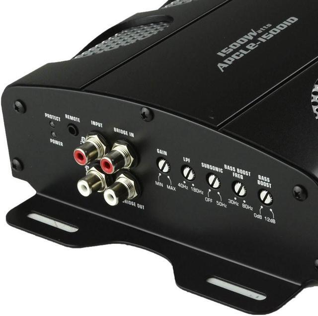 Alt view image 7 of 8 - Audiopipe APCLE-15001D Class D 1500 Watt Monoblock Car Stereo Amplifier, Black